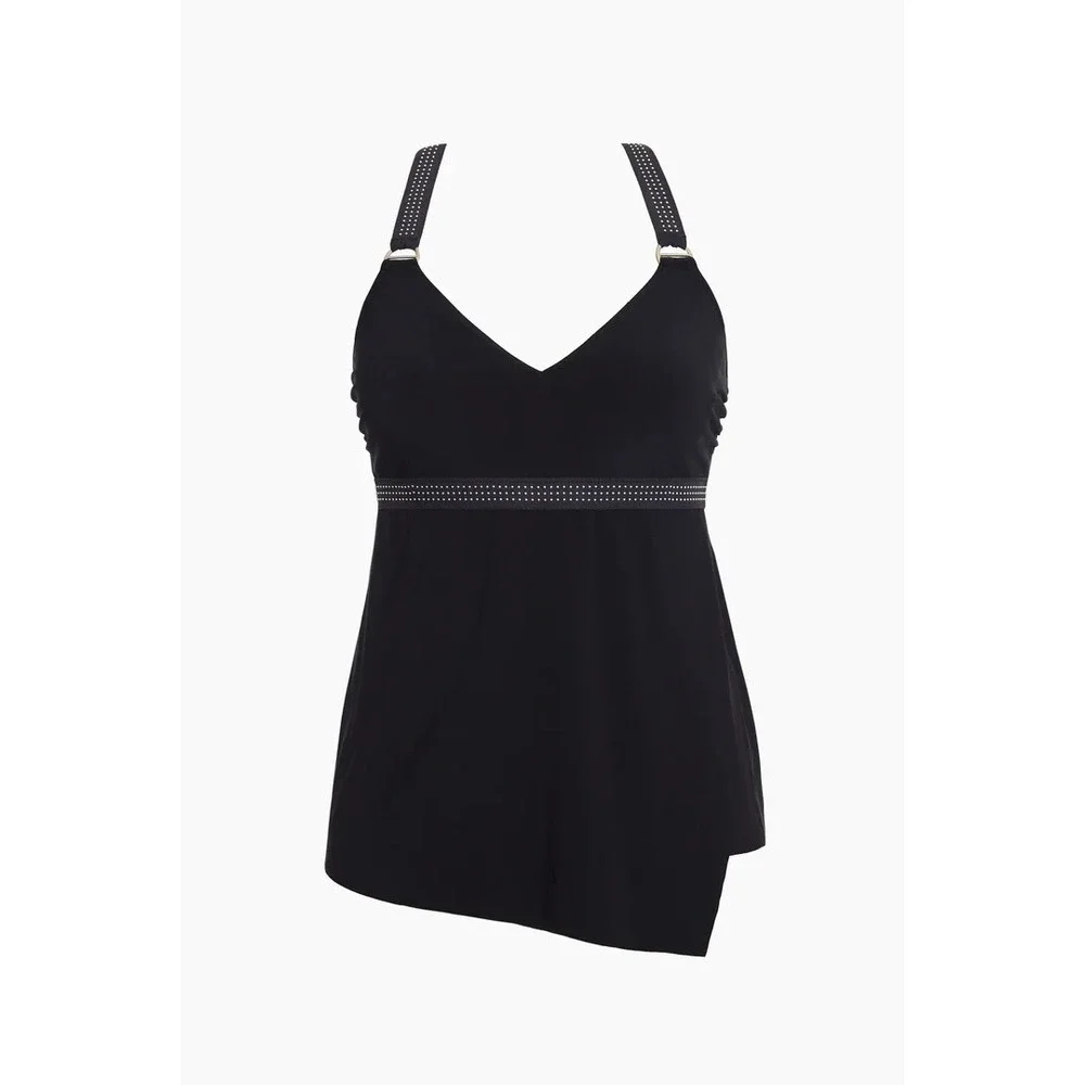 Magicsuit Carly‎ Tankini Top in Star Studded Swimsuit Black Size 14 New $140